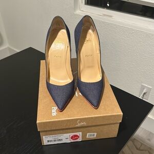 Christian Louboutin So Kate 120 Denim/patent